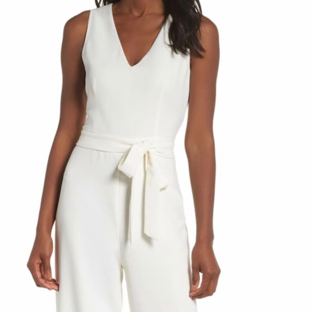 Cream White Jumpsuit